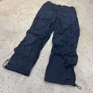 Rae Mode Y2K Boho Indie Parachute Cargos Pants Womens Black size XL
